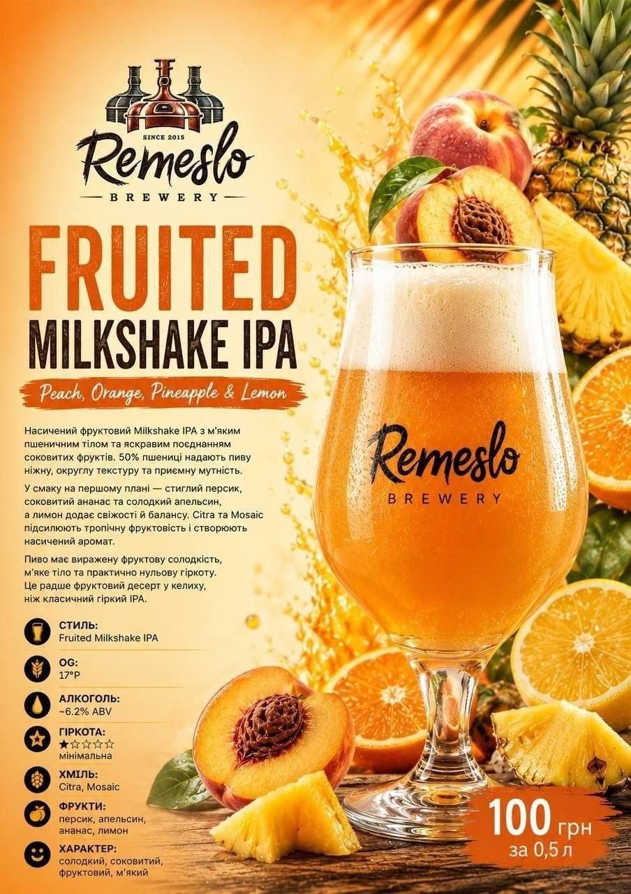  FRUITED MILKSHAKE IPA 